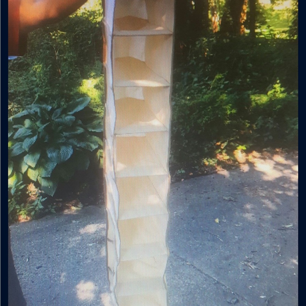 Source Unknown Hanging Organizer in Beige and White